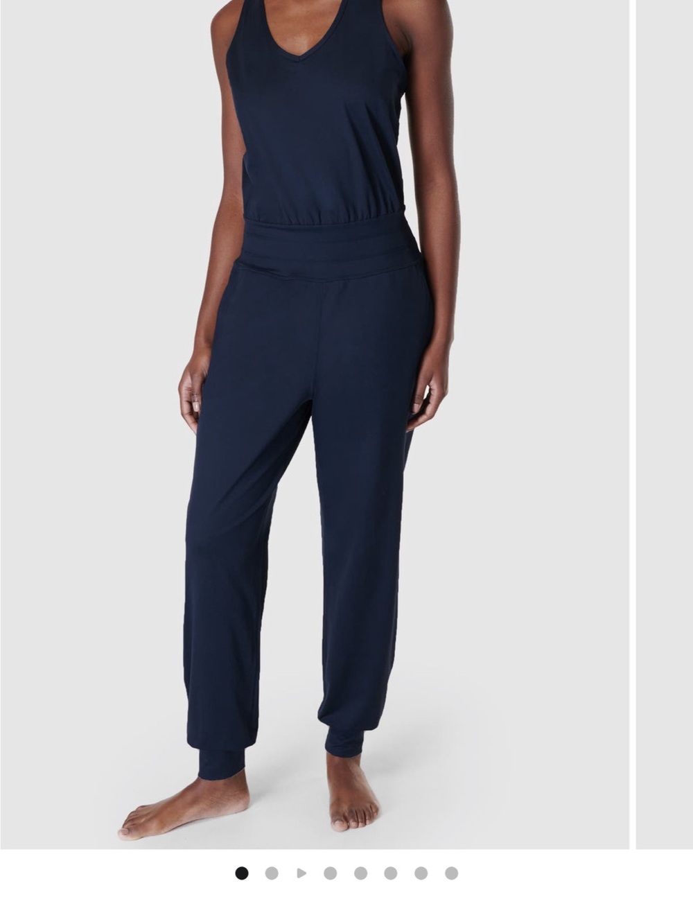 Sweaty Betty Gaia Women's Black V-Neck Jumpsuit